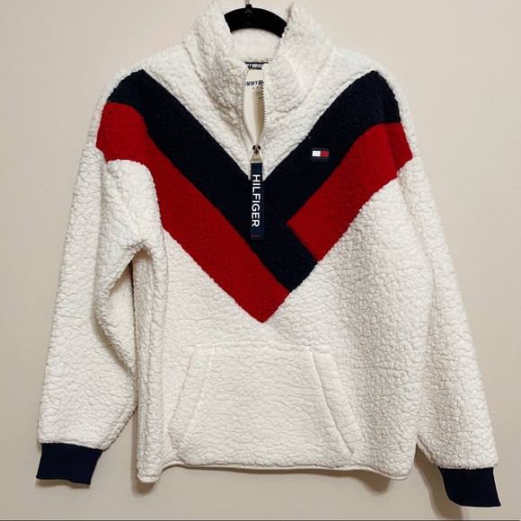 Tommy Hilfiger Sweaters - Tommy Hilfiger Sport Sherpa Pullover